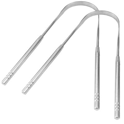2 Pack Tongue Scraper,Stainless Steel Tongue CleanersMetal Tongue Scraper, Tongue Scrapers for Adults, Stainless Steel Tounge Scrappers, Tounge Scraper, Portable Tongue Scrappers