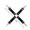 Bed Restraints Kit for Couple Under King Bed Straps Restraints Spreaders Bar Legs and Hands Sex Ties for Adult Play Ankles and Wrists for Men Sex Furniture for Adults Couples Bedroom Toy Sweater Black view 3