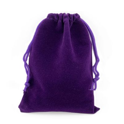 AEAOA Gift Bags, Pack of 25 Pieces 4" X 3" Velvet Drawstring Jewelry Pouches, for Candy, Pins, Jewelry, Treats, Birthday Party Favors (Purple)