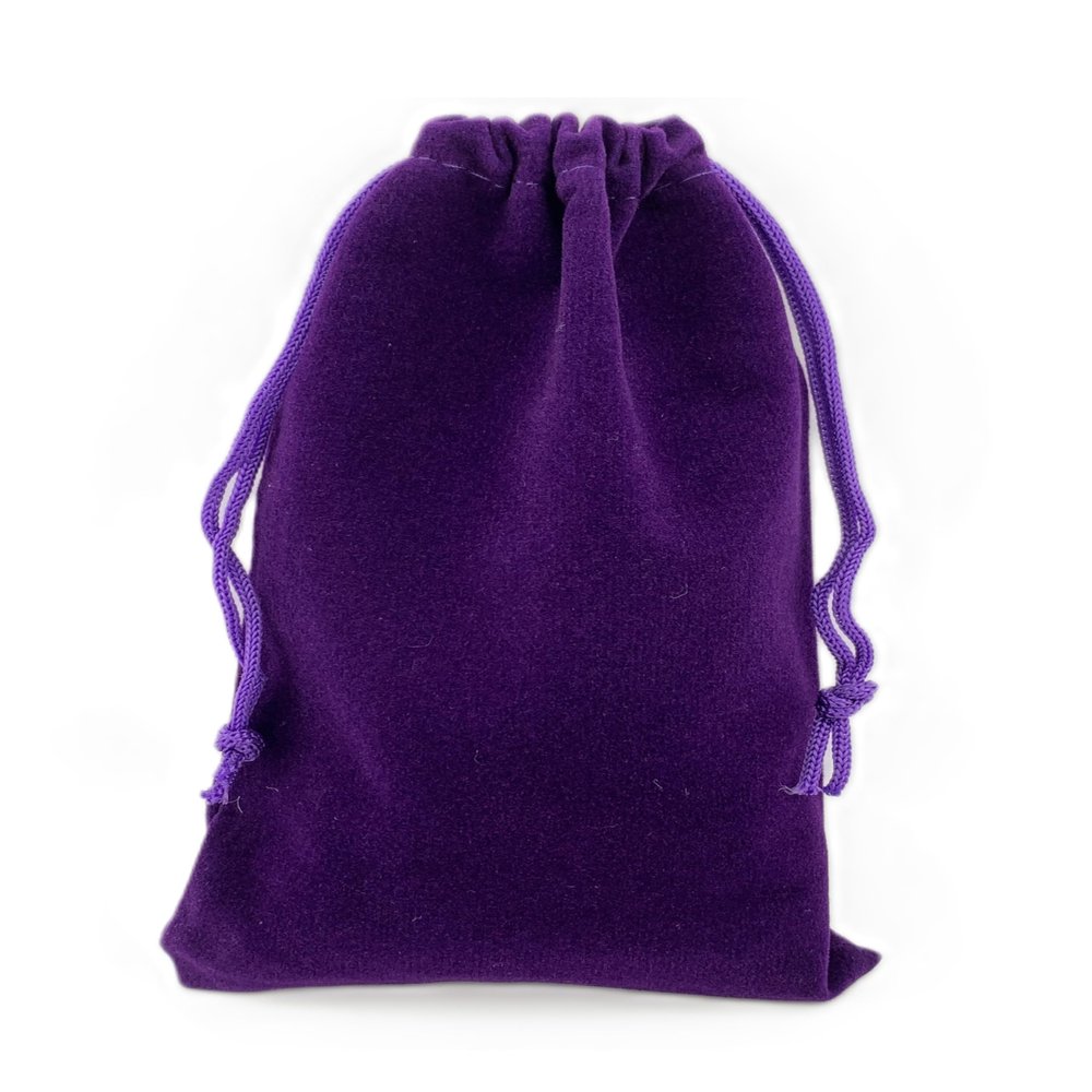 AEAOA Gift Bags, Pack of 25 Pieces 4" X 3" Velvet Drawstring Jewelry Pouches, for Candy, Pins, Jewelry, Treats, Birthday Party Favors (Purple)