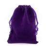 AEAOA Gift Bags, Pack of 25 Pieces 4" X 3" Velvet Drawstring Jewelry Pouches, for Candy, Pins, Jewelry, Treats, Birthday Party Favors (Purple) view 1