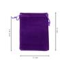 AEAOA Gift Bags, Pack of 25 Pieces 4" X 3" Velvet Drawstring Jewelry Pouches, for Candy, Pins, Jewelry, Treats, Birthday Party Favors (Purple) view 2