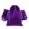 AEAOA Gift Bags, Pack of 25 Pieces 4" X 3" Velvet Drawstring Jewelry Pouches, for Candy, Pins, Jewelry, Treats, Birthday Party Favors (Purple) view 3