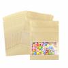 100pcs 100 Pack Clear Window Brown Kraft Paper for Zip Seed Packets Lock Food Storage Bags Zipper Lock Envelopes Resealable Heat Seal Pouch Coffee Packet 3.5x5.1inch view 1