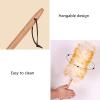 AthuaH Duster, Set Feather Duster 2 Pack Lambswool Duster, Pure Lambs Wool Duster with Wood Handle, Multifunction Home Office Furniture Car Cleaning Tool, 5 Size Handle Dusters(Size:Large) view 3