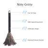 AthuAh Duster, Set Feather Duster Household Ostrich Feather Duster Car Dust Sweeping Artifact Cleaning Tool Chicken Feather Duster Dusting Soft Brush Handle Dusters Brushes view 3