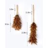 AthuaH Duster, Set Feather Duster Feather Duster with Beech Handle - Attracts Dust Particles - Hand Duster for Home, Office and Car Handle Dusters(Size:B) view 2