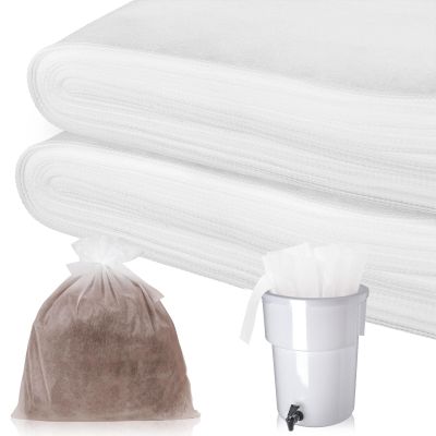100 Piese Cold Brew Coffee Filters with Drawstring, 20" X 20" Commercial Cold Brew Bags for Commercial Model Cold Brew Coffee Makers and 5 Gallon Commercial Systems, Brew Up To 5 LBS Coffee