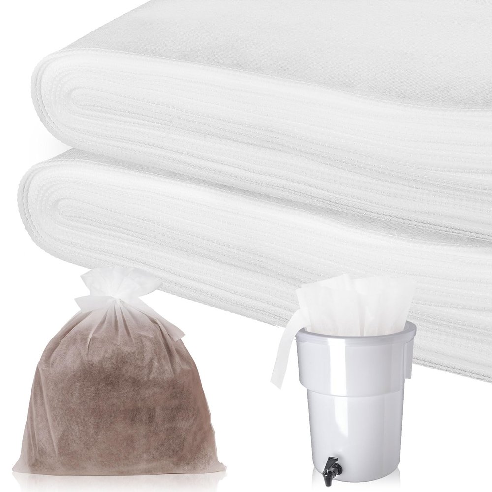 100 Piese Cold Brew Coffee Filters with Drawstring, 20" X 20" Commercial Cold Brew Bags for Commercial Model Cold Brew Coffee Makers and 5 Gallon Commercial Systems, Brew Up To 5 LBS Coffee