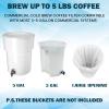 100 Piese Cold Brew Coffee Filters with Drawstring, 20" X 20" Commercial Cold Brew Bags for Commercial Model Cold Brew Coffee Makers and 5 Gallon Commercial Systems, Brew Up To 5 LBS Coffee view 2