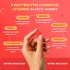Day One Electrogummies - 60pcs. of Fruit Punch Flavored Electrolyte Gummies for Hydration and Recovery - Packed with Essential Electrolytes Ideal for Workouts, Running, Hiking and More view 4