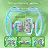 Manual Cervical Neck Massager,With 6 Wheels And 12 Magnets, It Can Be Used To Massage The Cervical Spine, Waist And Legs, Relieve Pain, Prevent Muscle Relaxation, And Promote Blood Circulation. (Pink) view 4