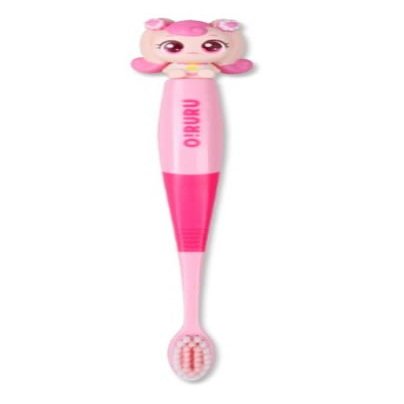 1 Count Catch Teenieping Figure Toothbrush Compact Head 6.5inches (Pink)