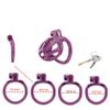 Zhong shu sheng Skeleton Breathable Sports Chastity Cage Men's SM Chastity Device Multi-Size A231 (Flat Ring, S) view 2