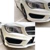 FALMDCQ Compatible with Benz CLA-Class C117 CLA200 260 CLA45 AMG 2013-2015, Front Bumper Side Air Knife Spoiler, Canard Splitter, Car Fog Light Trim, Exterior Decoration view 3