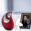 Large Red Teardrop Urn for Human Ashes Male - Earns for Adult Men and Women - Cremation Urns for Ash, Funeral/Burial Urns, Decorative and Unique Keepsake ERN, Heart Urn, 2.5 LTR Volume view 2