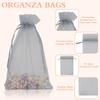 100PCS Organza Bags, 4x6 inch Small Mesh Bags Drawstring, Grey Sheer Organza Bags, Wedding Party Favor Bags, Jewelry Gift Bags Candy Sachet Bags Pouches for Party, Christmas, Festival, Small Business view 3
