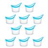 YOUNAFEN 10pcs Eye Bath Cups Eye Flushing Cup with Round for Transparent Skin Friendly Safety Eye Makeup Remover Cup & Tool 1 Eye Cups for Eye Wash Eye Cupping Tool Silicone, Blue view 1
