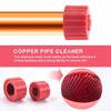 Viodmss 3pcs Copper Pipe Cleaner Set 1/2 Inch, 3/4 Inch and 1 Inch Copper Tube Brush Plumbing Cleaning Brush view 3