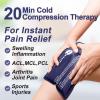AiricePac Ice Packs for Injuries Reusable, 10x 14Gel Cold Pack for Knee Neck Shoulder Ankle Elbow Hip Back Pain Relief, Cold Compress Therapy for Swelling, Bruises, Surgery, 10x 14, Blue view 3