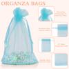 100PCS Organza Bags, 4x6 inch Small Mesh Bags Drawstring, Lake Blue Sheer Organza Bags, Party Favor Bags, Jewelry Gift Bags Candy Bags Sachet Bags for Wedding, Baby Shower, Christmas, Small Business view 3