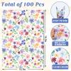 100 Sheets Floral Tissue Paper, 20 x 14 Inch Watercolor Wildflower Patterns Gift Wrapping Paper for Birthday Wedding Bridal Shower Party Supplies view 2