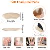 4 Pairs Metatarsal Pads Women & 4 Pairs Ball of Foot Cushions,Non-Sliding Insole Pads for Open Toe,Heel Pads Inserts for Too Big Shoe(Beige+Black) view 4