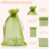 100PCS Organza Bags, 4x6 inch Small Mesh Bags Drawstring, Army Green Sheer Organza Bags, Wedding Party Favor Bags, Fruit Protection Bags, Jewelry Gift Bags Candy Bags Pouch for Christmas, Halloween view 4