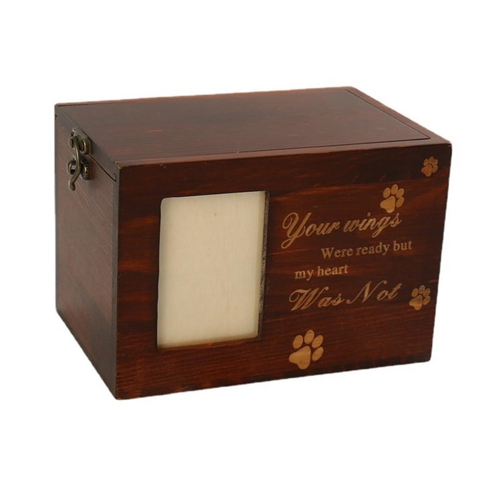 Generic Handcrafted Funeral Casket. Cinerary Casket.Funeral Supply.Ashes Cremation Urn.for Human Ashes.Container.Humans. Pets. Wood Keepsake.Funeral Urn Box.Wooden Cremation Box(Color:C), 16*11*11cm