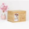 NineLife Basics Handcrafted Funeral Casket. Cinerary Casket.Funeral Supply.Ashes Cremation Urn.for Human Ashes.Container.Humans. Pets. Wood Keepsake.Funeral Urn Box.Wooden Cremation Box, Beige view 3