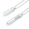 MIKUHOT 528 Hz Meditation Necklace Breathing Frequency Sound Healing Device by Adjusting The Breathing for Anxiety & Stress Relief Mindfulness (Silver) view 1