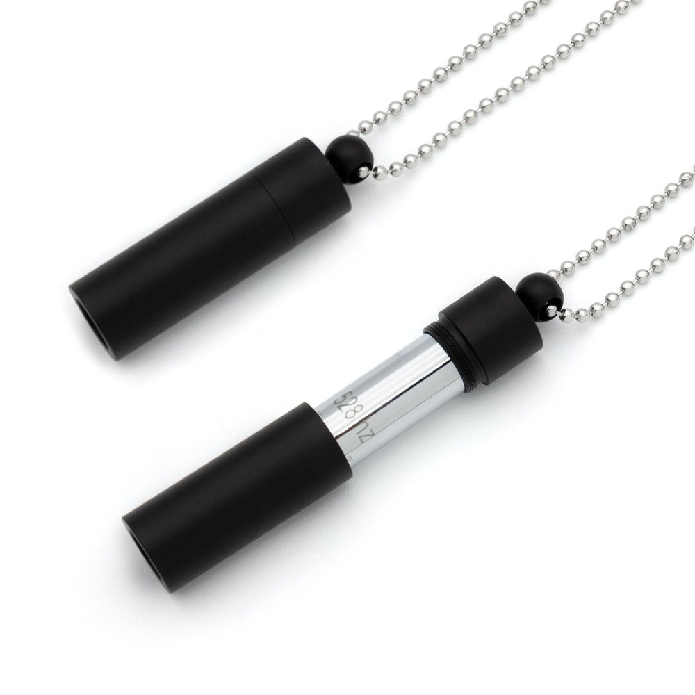 MIKUHOT 528 Hz Meditation Necklace Breathing Frequency Sound Healing Device by Adjusting The Breathing for Anxiety & Stress Relief Mindfulness (Black)