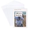 Miraclekoo 100Pcs 8-3/8 x 10-1/4 Inch Self Sealing Cello Cellophane Bags Thick Clear Plastic Sleeves - Fit 8x10 Inch Photo Mats Envelopes Art Prints view 1