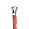 Nickel Brass Walking Cane Rosewood Designer Wooden Walking Stick with Brass Handle Gift for Men & Women 37 inch (BGNJ) (Brown 2) view 2