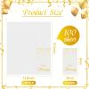 100 Happy Birthday Guest Napkins - Disposable Gold Foil Dots Paper Hand Towels, 3 Layers White and Gold Birthday Dinner Napkins for Men Women Birthday Party Table Decorative view 2