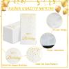 100 Happy Birthday Guest Napkins - Disposable Gold Foil Dots Paper Hand Towels, 3 Layers White and Gold Birthday Dinner Napkins for Men Women Birthday Party Table Decorative view 3