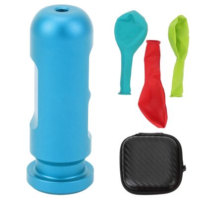 Diving Ear Pressure Balance Tool, Aluminum Alloy Ear Equalization Training Tool with 3 Balloons for Underwater Training (Blue