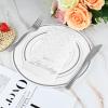 100 Happy Birthday Guest Napkins - Disposable Silver Foil Dots Paper Hand Towels, 3 Layers White and Silver Birthday Dinner Napkins for Men Women Birthday Party Table Decoration view 4