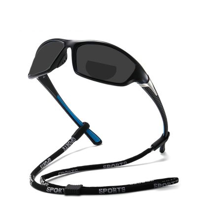 helena Bifocal Polarized Reading Sunglasses for Men Women Sports Wrap Around rectangle fishing Driving Reader sunglasses S65 (blue, 3, x)