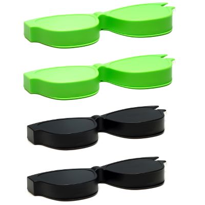 Calabria Kool Klean 4 Pack Eyeglass Lens Cleaner Kit Green/Black 15ml Cleaning Spray, Microfiber Cleaning Cloth Cleaning Kit