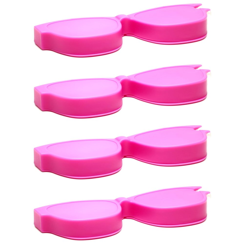 Calabria Kool Klean 4 Pack Eyeglass Lens Cleaner Kit Pink 15 ml Cleaning Spray, White Microfiber Cleaning Cloth Cleaning Kit