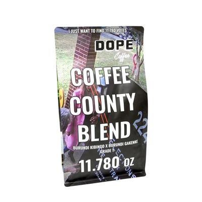 11780 Dope Coffee County GA Blend  Medium-Roast Whole-Bean, 12 oz Bag ? Smooth Cocoa + Toasted Pecan Notes ? Air-Roasted Specialty Coffee from Atlantas Veteran-Owned