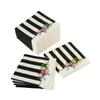 Fun Express Black & White Striped Bridal Shower Beverage Napkins Bulk 96 Pieces view 3