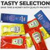 Bulk Condiment Packets Variety Pack 150-Count - 50 Single Serve Packs of Each: Ketchup, Mayonnaise and Mustard Packets - Individual Travel Condiments for BBQ, Picnic, Events view 3