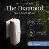 Air Esscentials The Diamond Gift Set, Pet-Preffered Smart Scent Air Machine for Home, Bluetooth Controlled, Waterless Fragrance Oil Diffuser, Puppy Petals & Fresh Fur-Ever Scents, White view 2