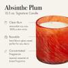 LAFCO New York Holiday Signature Candle, Absinthe Plum - 15.5 oz - 90-Hour Burn Time - Reusable, Hand Blown Glass Vessel - Made in The USA view 2