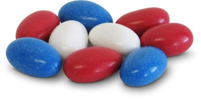 Patriotic Jordan Almonds Medley by Its Delish, 10 Lbs Bulk | Red White and Blue Candied Almonds | Fourth of July Party Decorations US Flag Colors - Bulk Vegan & Kosher Candy | Made in USA