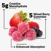 Force Factor Creatine Monohydrate Gummies, 5g Dose for Men & Women to Support Muscle, Strength, Recovery, Cognitive Health & Memory, Mixed Berry, 150 Gummies view 3