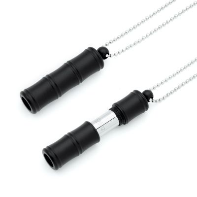 MIKUHOT 528 Hz Meditation Necklace Breathing Frequency Sound Healing Device by Adjusting The Breathing for Anxiety & Stress Relief Mindfulness (Black)