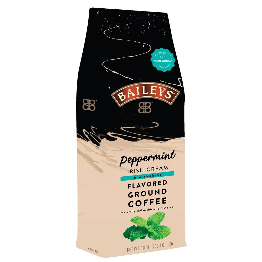 Bailey's Peppermint Irish Cream flavored Medium Roast Ground Coffee - 10oz Bag